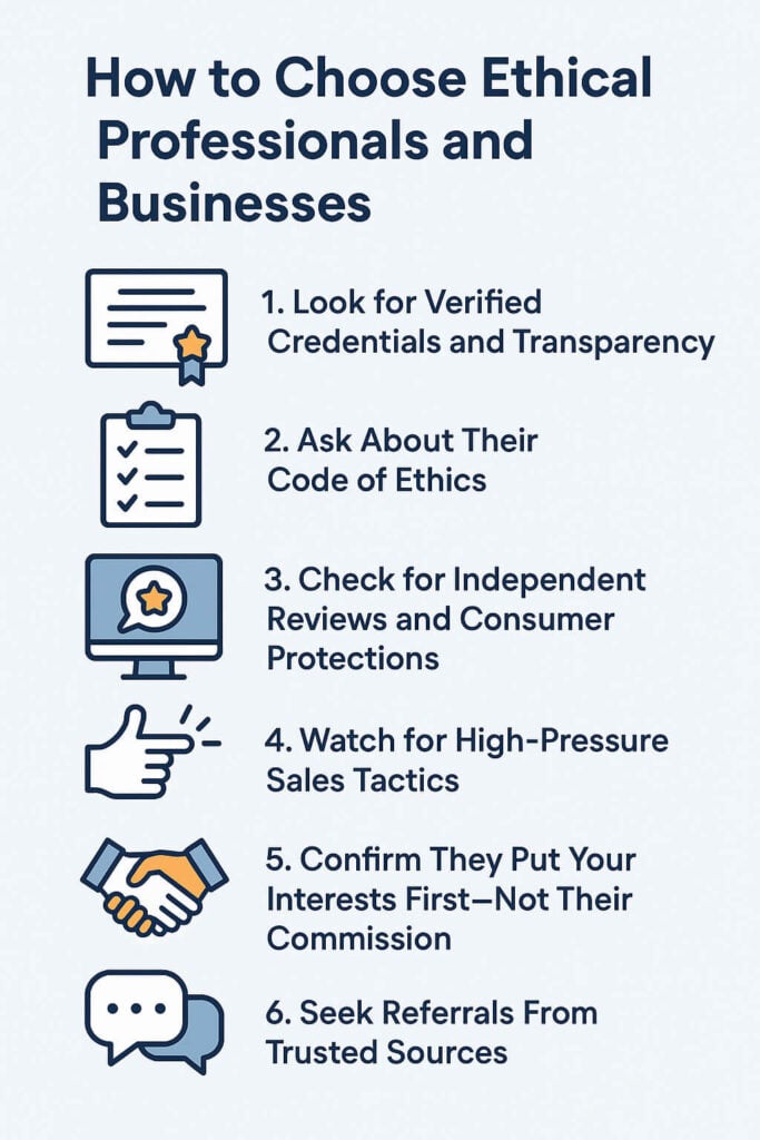choosing ethical professionals